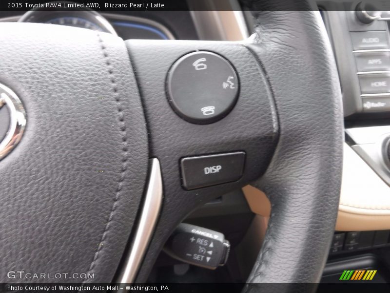 Blizzard Pearl / Latte 2015 Toyota RAV4 Limited AWD