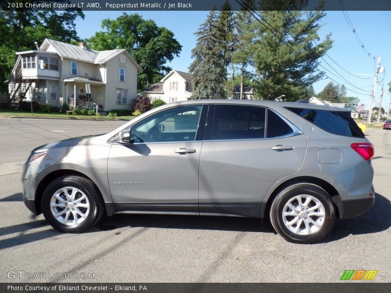 Pepperdust Metallic / Jet Black 2018 Chevrolet Equinox LT AWD