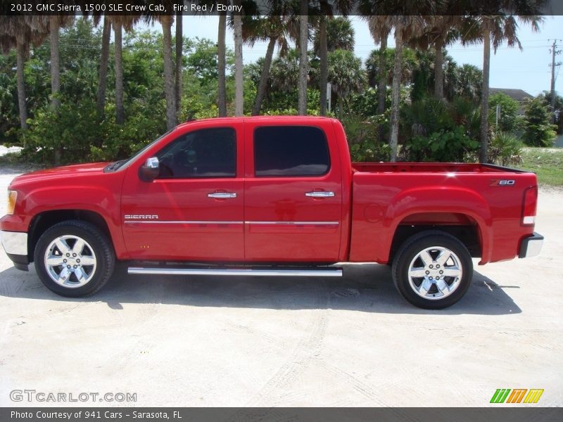 Fire Red / Ebony 2012 GMC Sierra 1500 SLE Crew Cab
