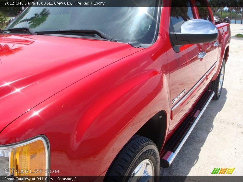 Fire Red / Ebony 2012 GMC Sierra 1500 SLE Crew Cab