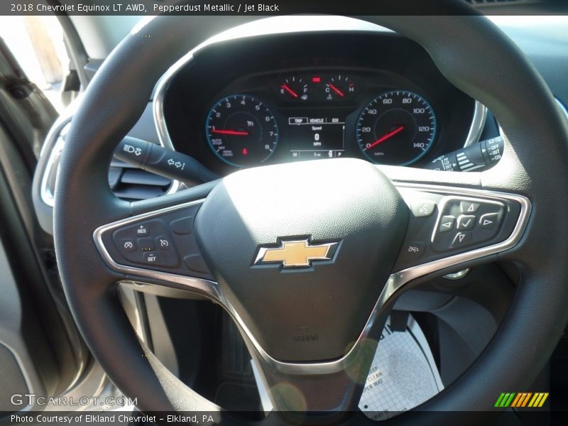 Pepperdust Metallic / Jet Black 2018 Chevrolet Equinox LT AWD