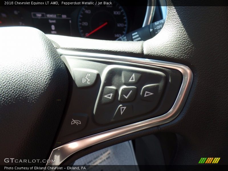 Pepperdust Metallic / Jet Black 2018 Chevrolet Equinox LT AWD
