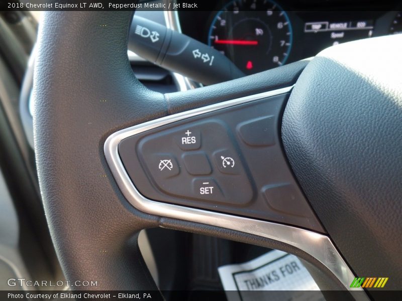 Pepperdust Metallic / Jet Black 2018 Chevrolet Equinox LT AWD
