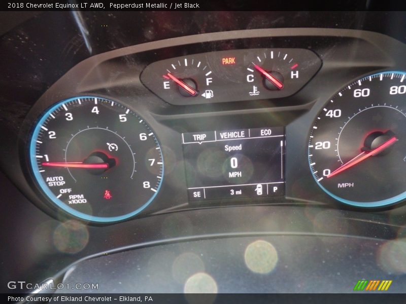 Pepperdust Metallic / Jet Black 2018 Chevrolet Equinox LT AWD