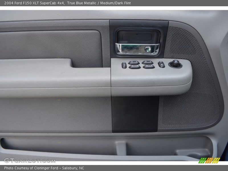 True Blue Metallic / Medium/Dark Flint 2004 Ford F150 XLT SuperCab 4x4