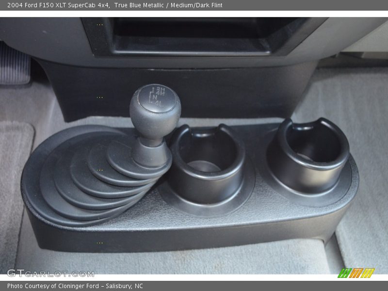 True Blue Metallic / Medium/Dark Flint 2004 Ford F150 XLT SuperCab 4x4
