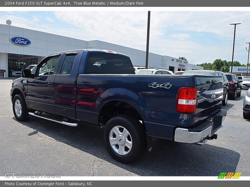 True Blue Metallic / Medium/Dark Flint 2004 Ford F150 XLT SuperCab 4x4