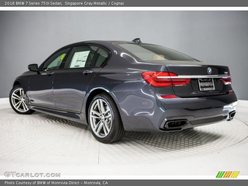 Singapore Gray Metallic / Cognac 2018 BMW 7 Series 750i Sedan