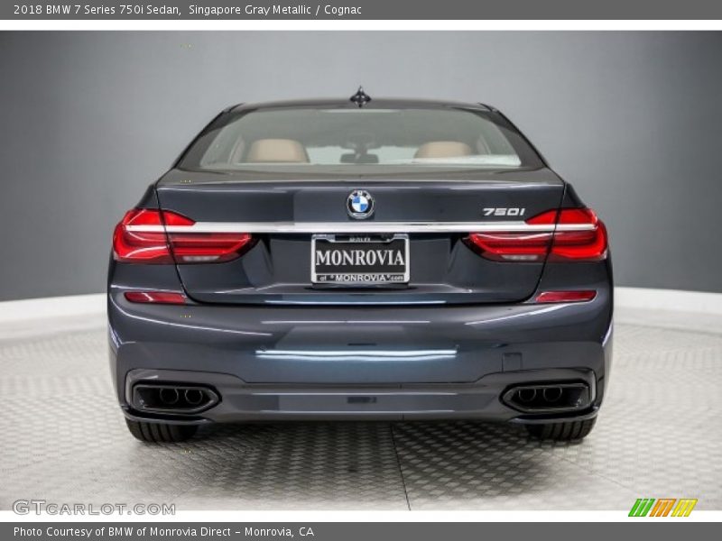 Singapore Gray Metallic / Cognac 2018 BMW 7 Series 750i Sedan