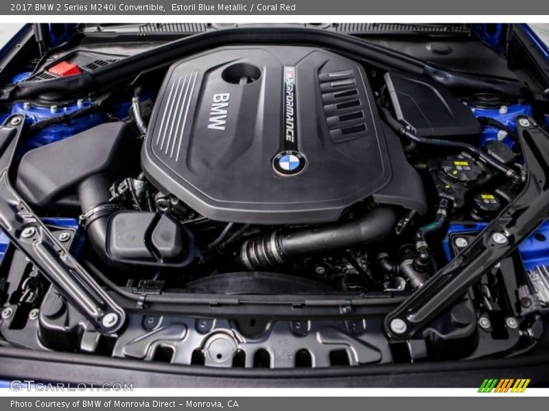  2017 2 Series M240i Convertible Engine - 3.0 Liter DI TwinPower Turbocharged DOHC 24-Valve VVT Inline 6 Cylinder