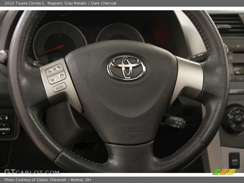 Magnetic Gray Metallic / Dark Charcoal 2010 Toyota Corolla S