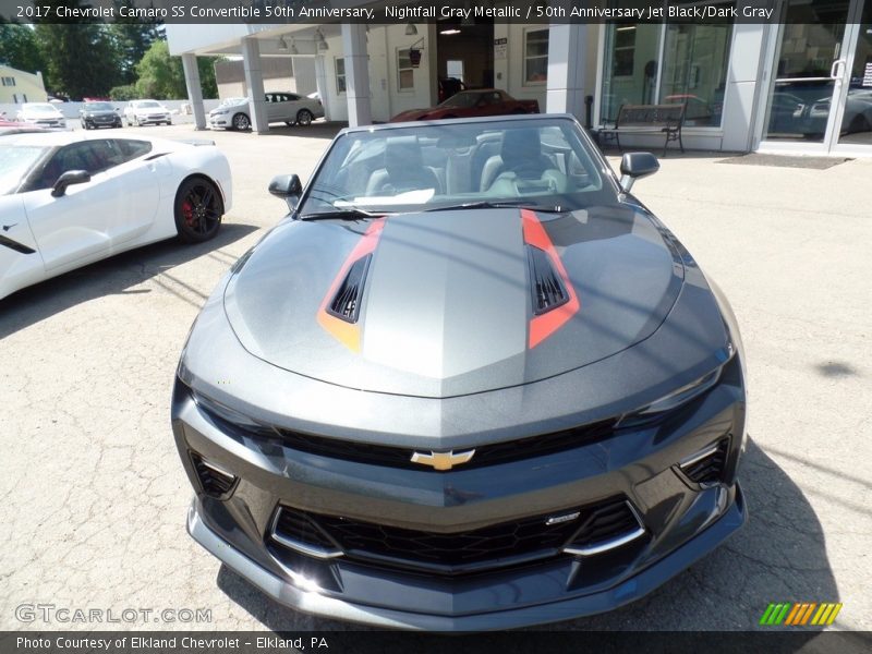Nightfall Gray Metallic / 50th Anniversary Jet Black/Dark Gray 2017 Chevrolet Camaro SS Convertible 50th Anniversary