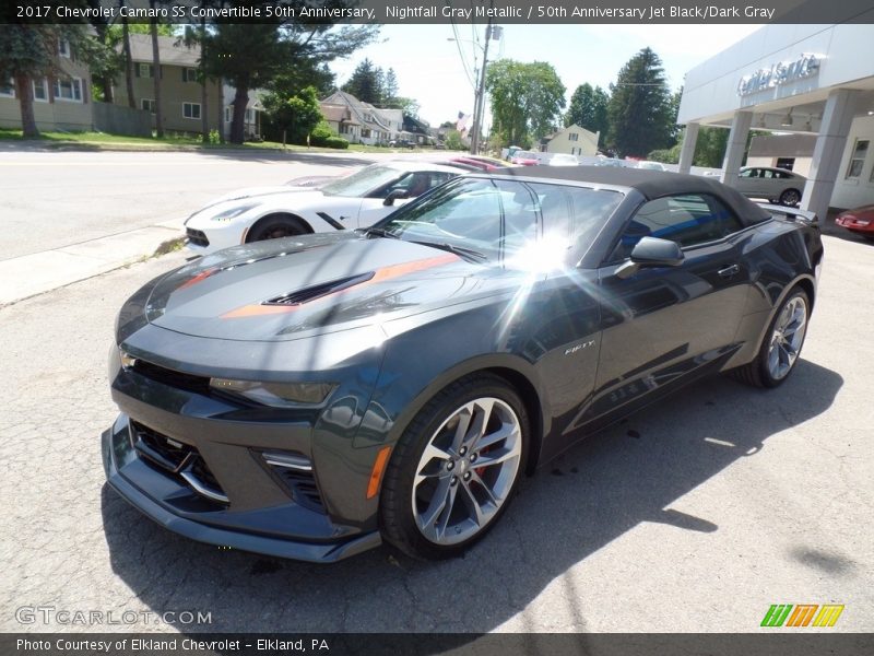 Nightfall Gray Metallic / 50th Anniversary Jet Black/Dark Gray 2017 Chevrolet Camaro SS Convertible 50th Anniversary