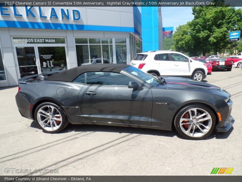 Nightfall Gray Metallic / 50th Anniversary Jet Black/Dark Gray 2017 Chevrolet Camaro SS Convertible 50th Anniversary