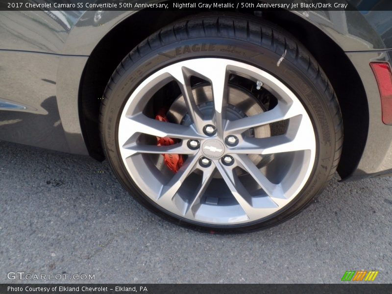 Nightfall Gray Metallic / 50th Anniversary Jet Black/Dark Gray 2017 Chevrolet Camaro SS Convertible 50th Anniversary