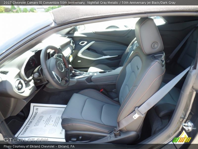 Nightfall Gray Metallic / 50th Anniversary Jet Black/Dark Gray 2017 Chevrolet Camaro SS Convertible 50th Anniversary
