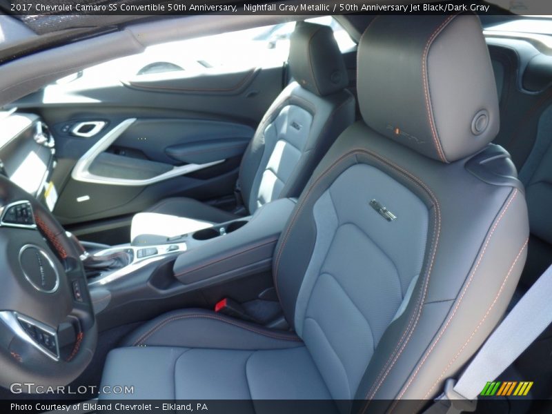 Nightfall Gray Metallic / 50th Anniversary Jet Black/Dark Gray 2017 Chevrolet Camaro SS Convertible 50th Anniversary