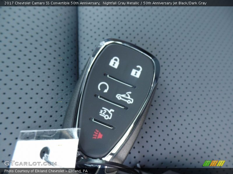 Nightfall Gray Metallic / 50th Anniversary Jet Black/Dark Gray 2017 Chevrolet Camaro SS Convertible 50th Anniversary