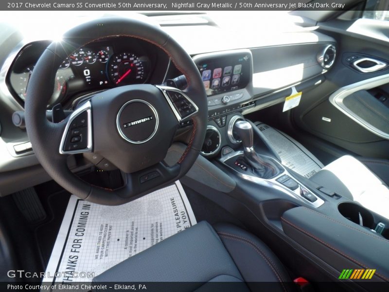 Nightfall Gray Metallic / 50th Anniversary Jet Black/Dark Gray 2017 Chevrolet Camaro SS Convertible 50th Anniversary