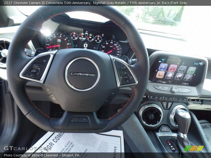 Nightfall Gray Metallic / 50th Anniversary Jet Black/Dark Gray 2017 Chevrolet Camaro SS Convertible 50th Anniversary