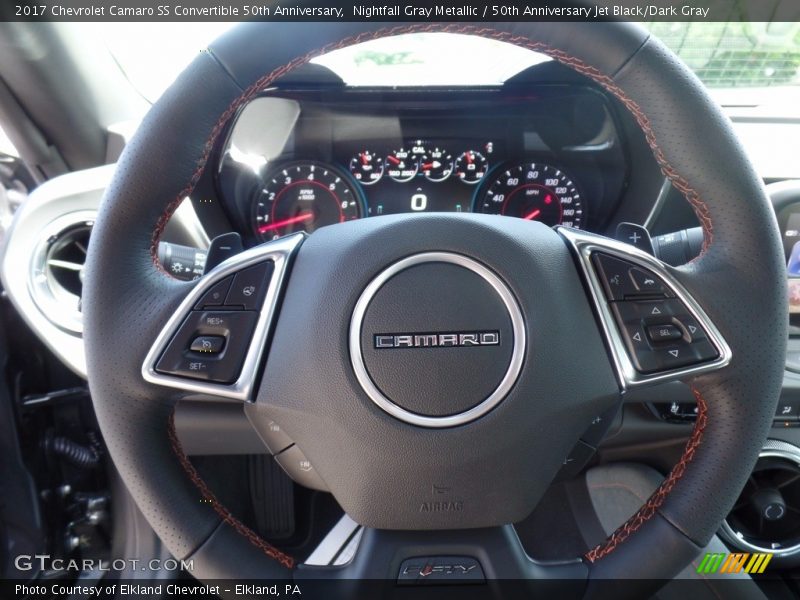 Nightfall Gray Metallic / 50th Anniversary Jet Black/Dark Gray 2017 Chevrolet Camaro SS Convertible 50th Anniversary