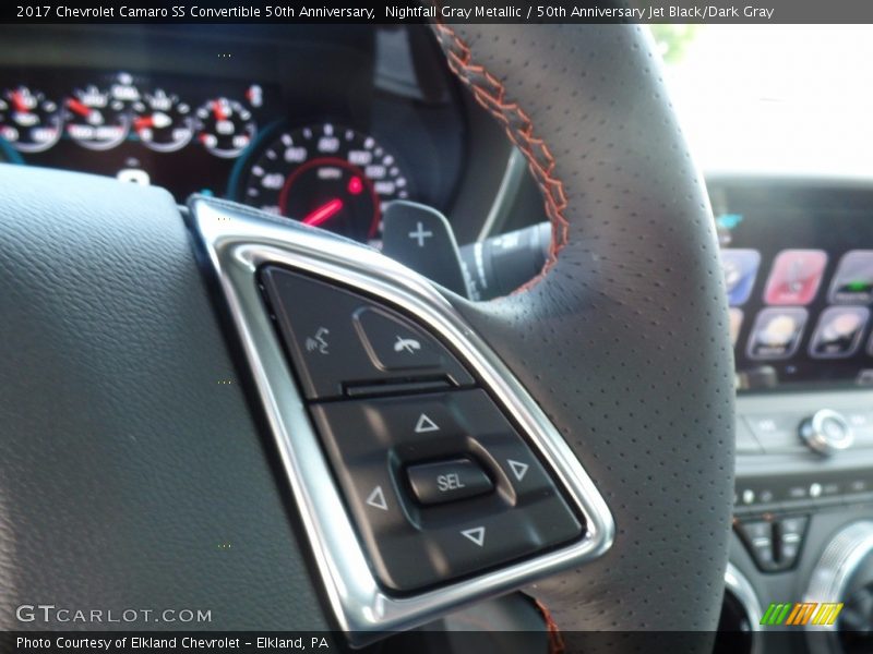 Nightfall Gray Metallic / 50th Anniversary Jet Black/Dark Gray 2017 Chevrolet Camaro SS Convertible 50th Anniversary