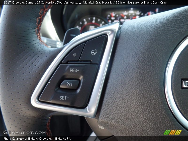 Nightfall Gray Metallic / 50th Anniversary Jet Black/Dark Gray 2017 Chevrolet Camaro SS Convertible 50th Anniversary