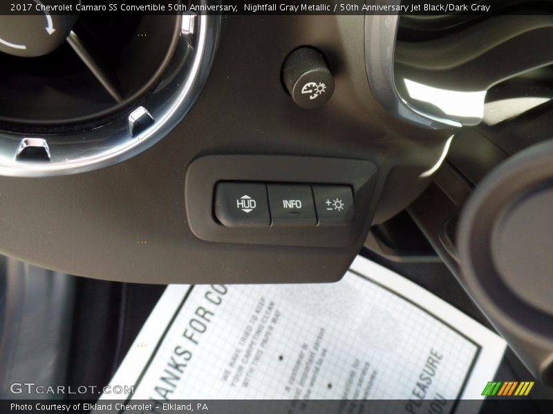 Nightfall Gray Metallic / 50th Anniversary Jet Black/Dark Gray 2017 Chevrolet Camaro SS Convertible 50th Anniversary