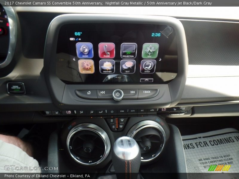 Nightfall Gray Metallic / 50th Anniversary Jet Black/Dark Gray 2017 Chevrolet Camaro SS Convertible 50th Anniversary