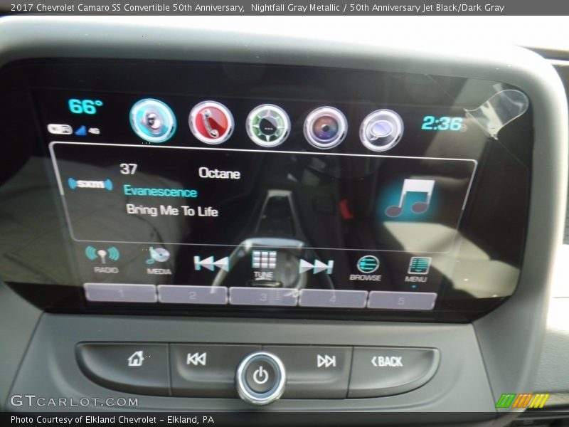 Nightfall Gray Metallic / 50th Anniversary Jet Black/Dark Gray 2017 Chevrolet Camaro SS Convertible 50th Anniversary