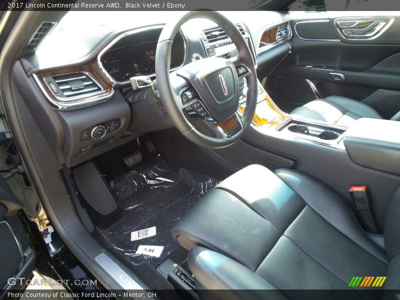 Front Seat of 2017 Continental Reserve AWD