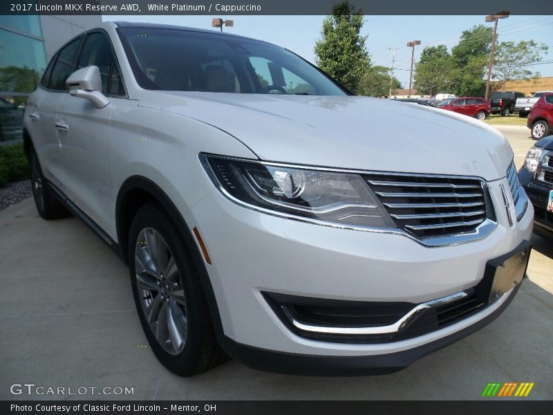 White Platinum / Cappuccino 2017 Lincoln MKX Reserve AWD