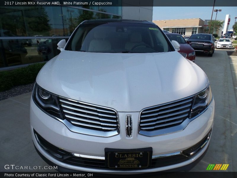 White Platinum / Cappuccino 2017 Lincoln MKX Reserve AWD