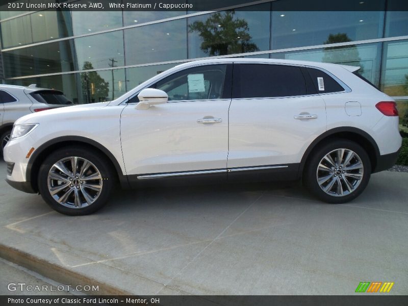 White Platinum / Cappuccino 2017 Lincoln MKX Reserve AWD