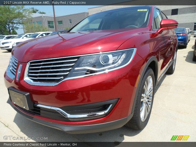 Ruby Red / Cappuccino 2017 Lincoln MKX Reserve AWD