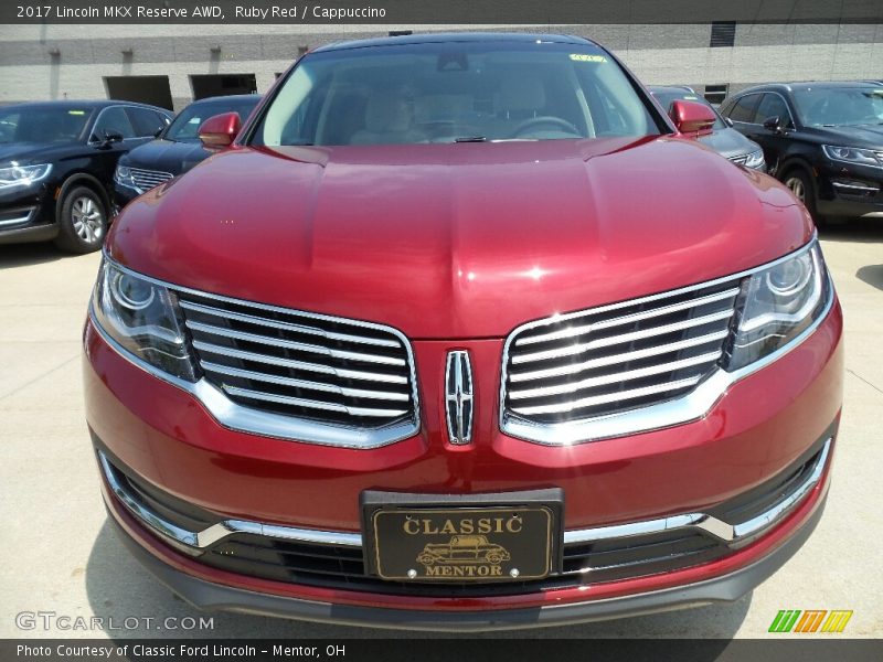 Ruby Red / Cappuccino 2017 Lincoln MKX Reserve AWD