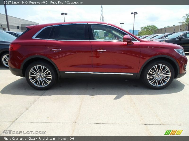 Ruby Red / Cappuccino 2017 Lincoln MKX Reserve AWD