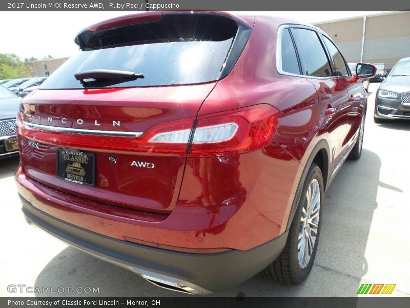 Ruby Red / Cappuccino 2017 Lincoln MKX Reserve AWD