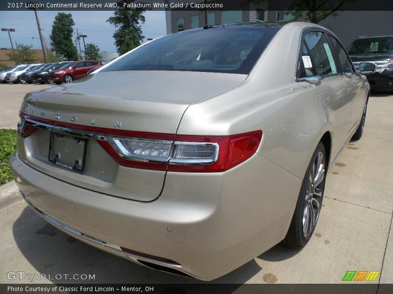 Palladium White Gold / Cappuccino 2017 Lincoln Continental Reserve AWD