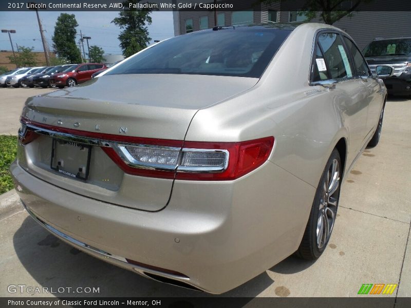 Palladium White Gold / Cappuccino 2017 Lincoln Continental Reserve AWD