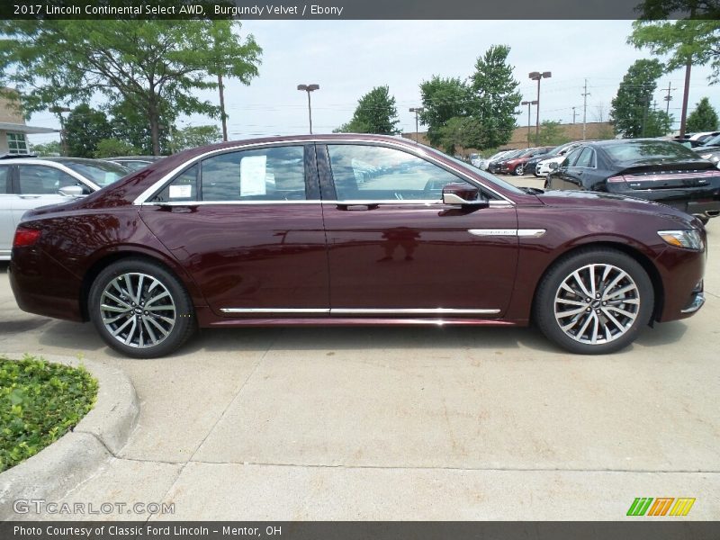  2017 Continental Select AWD Burgundy Velvet