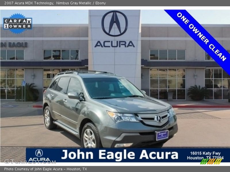 Nimbus Gray Metallic / Ebony 2007 Acura MDX Technology