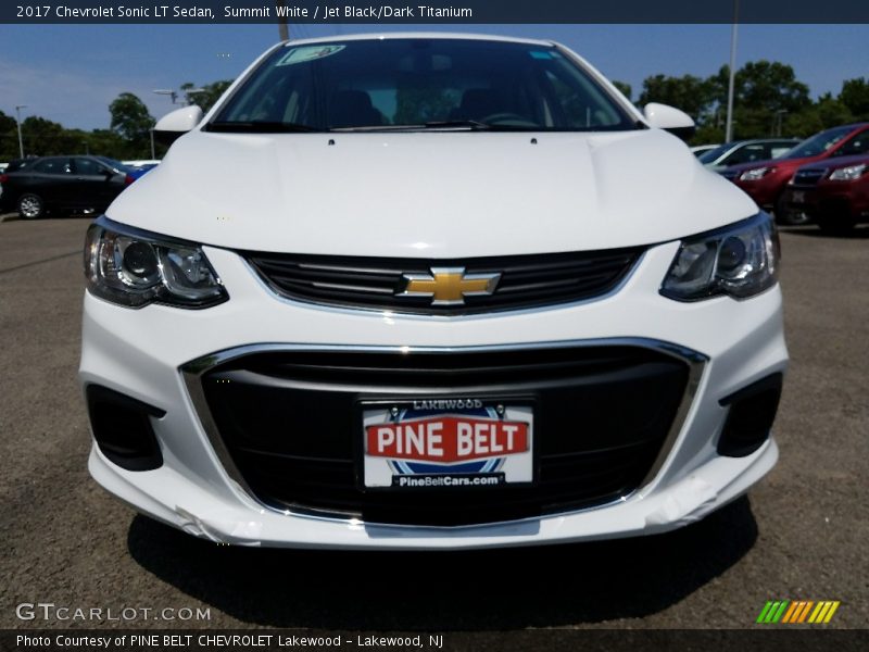 Summit White / Jet Black/Dark Titanium 2017 Chevrolet Sonic LT Sedan