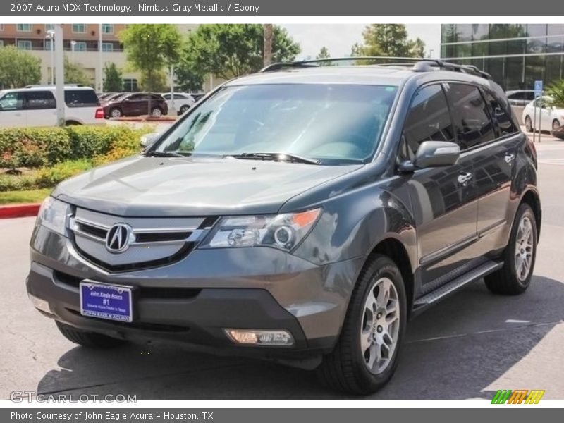 Nimbus Gray Metallic / Ebony 2007 Acura MDX Technology