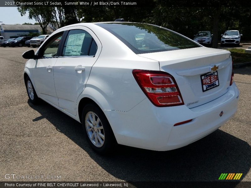 Summit White / Jet Black/Dark Titanium 2017 Chevrolet Sonic LT Sedan