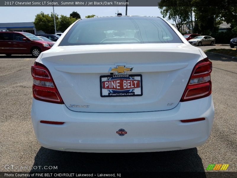 Summit White / Jet Black/Dark Titanium 2017 Chevrolet Sonic LT Sedan