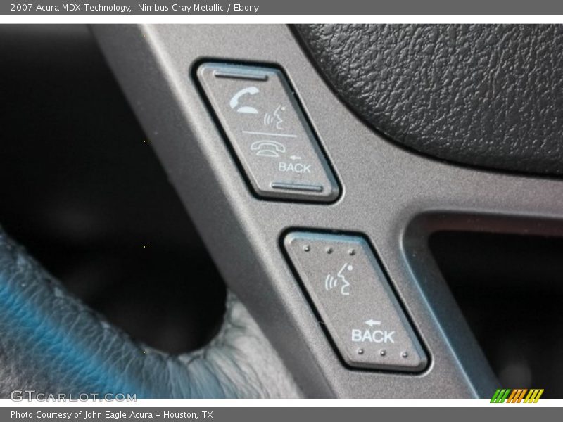 Nimbus Gray Metallic / Ebony 2007 Acura MDX Technology