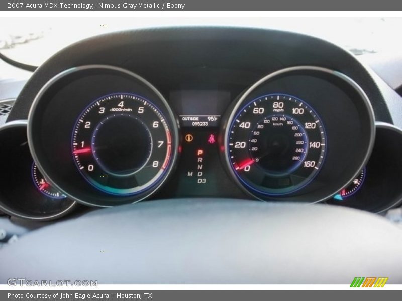Nimbus Gray Metallic / Ebony 2007 Acura MDX Technology