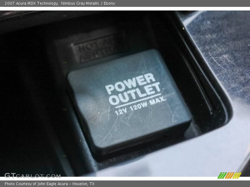 Nimbus Gray Metallic / Ebony 2007 Acura MDX Technology