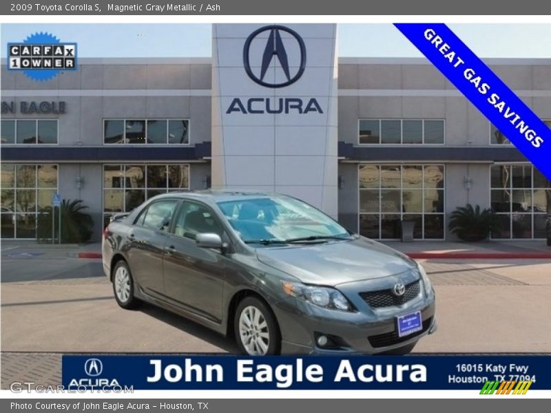 Magnetic Gray Metallic / Ash 2009 Toyota Corolla S